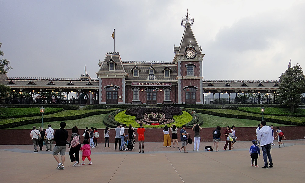 Hong Kong Disneyland Resort entrance on Lantau Island, Hong Kong
